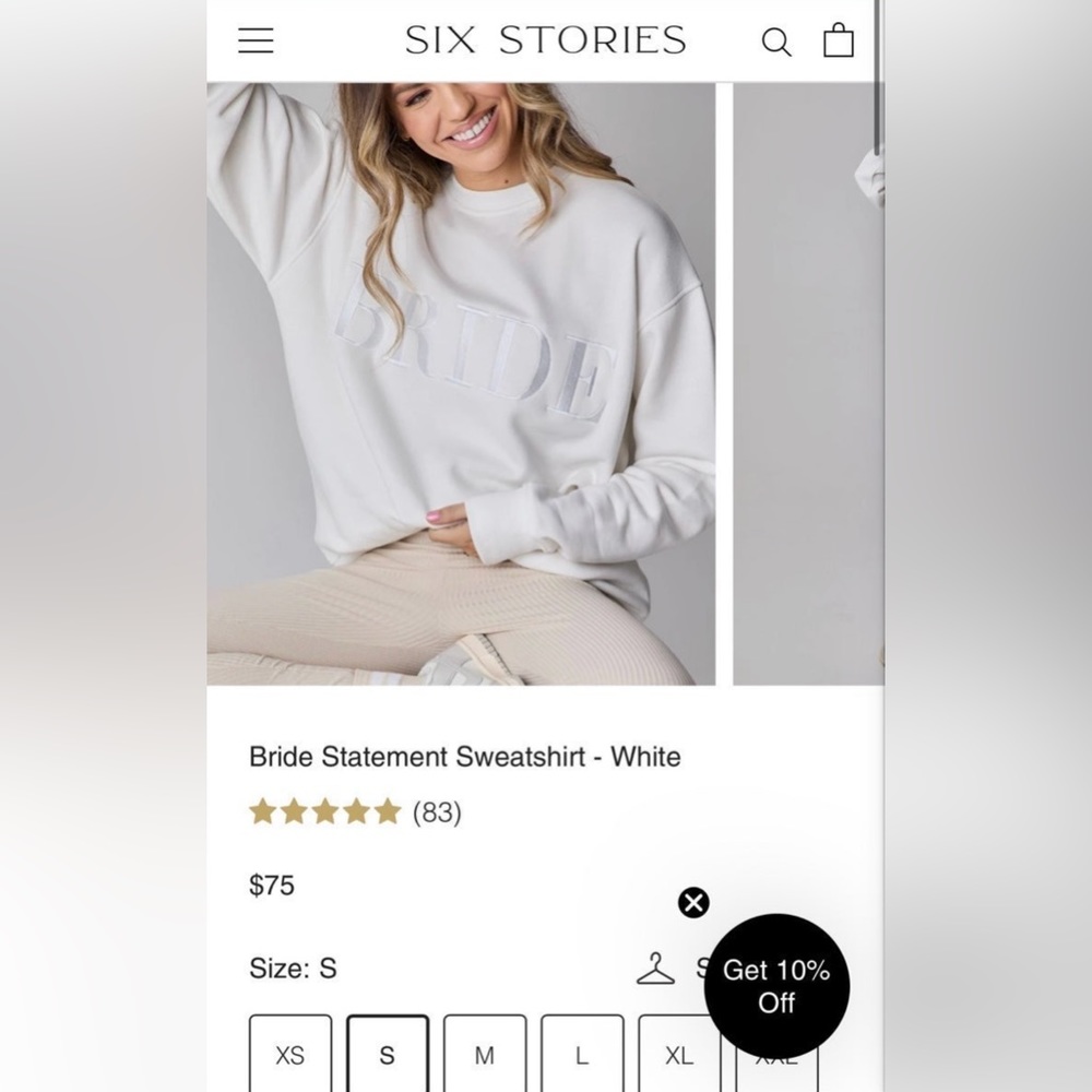 Six Stories BRIDE crewneck sweatshirt